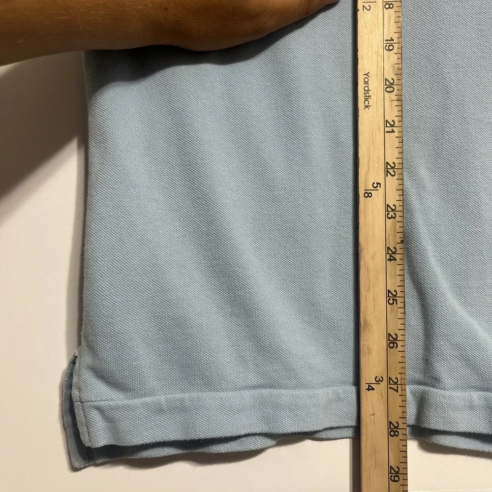 Polo Ralph Lauren Polo Shirt Mens XL Blue Short Sleeve Cotton Pink Pony Logo